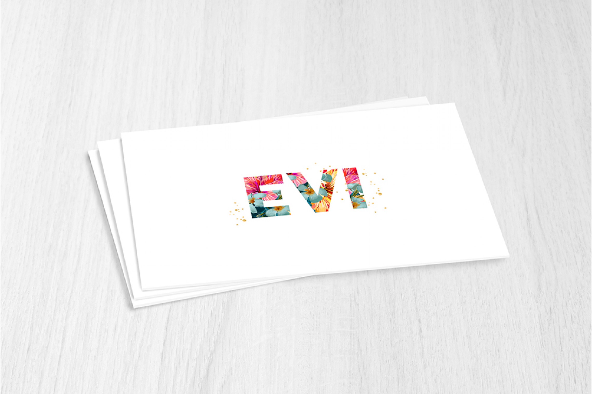 Letters met bloemen
